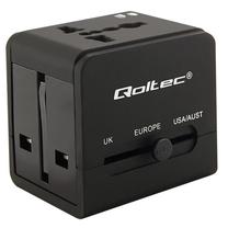 Adapteris Qoltec, melna krās.