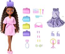 Lelle ar aksesuāriem Mattel Barbie Dream Besties Brooklyn JGG39, 28 cm, rozā krās.