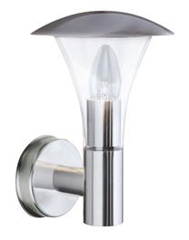Sieninis lauko šviestuvas Searchlight 96, 60W, E27, IP44, sidabro sp., 22 cm x 17.5 cm