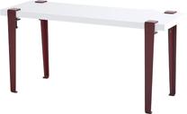 Prieškambario suoliukas Kalune Design Khalkeus, balta sp./bordo sp., 30 cm x 90 cm x 45 cm