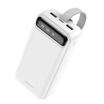 Lādētājs-akumulators (Power bank) Borofone, 30000 mAh, balta krās.
