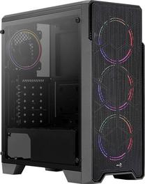 Kompiuterio korpusas AeroCool Ore Tempered Glass ATX Mid-Tower, juoda sp.