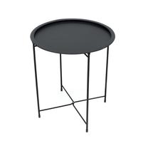 Lauko stalas 4Living Siesta, juoda sp., 46 cm x 46 cm x 52 cm