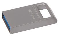 USB atmintinė Kingston DataTraveler Micro, sidabro sp., 128 GB