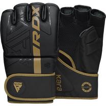 MMA cimdi RDX Grappling F6 Matte GGR-F6MGL-XL, zelta krās./melna krās., XL