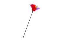Žaislas katėms ant pagaliuko Karlie Tickler Feathers, raudona sp., 45 cm