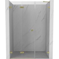 Dušo durys Mexen Lunar-F Left, 145 cm x 200 cm, aukso sp./grūdintas