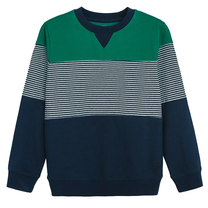 Džemperi, klasisks, zēniem Cool Club Stripes CCB2721882, balts krās./zilimelns krās./zaļa krās., 152 cm