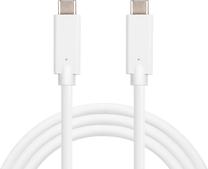 Laidas Sandberg, USB Type C/USB Type-C male, balta sp.