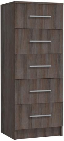 Komoda VLX Tall Drawer Chest, ąžuolo sp., 106 cm x 41 cm x 35 cm