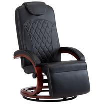 Krėslas VLX Faux Leather 248713, juoda sp., 87 cm x 64 cm x 106 cm