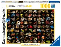 Dėlionė Ravensburger Striking Animals 159833, 70 cm x 50 cm, 1000 vnt., įvairių spalvų