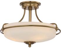 Valgusti lagi Elstead Lighting Griffin QZ-GRIFFIN-SFS-WS, E27, 3 x 60 W, valge v. / messing v., 42,2 x 42,2 cm
