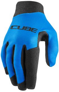 Велосипедные перчатки универсальный Cube Performance Long Finger, синий цв./черный цв., M