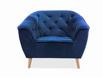 Krėslas Galaxy Galaxy 1 Velvet Armchair, mėlyna sp., 105 cm x 90 cm x 83 cm