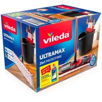 Grindų plovimo rinkinys Vileda Ultramax 2in1, juoda sp./raudona sp., 6 l