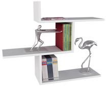 Sieninė lentyna Kalune Design Bien 731WAT1610, balta sp., 89.5 cm x 22 cm x 89.5 cm