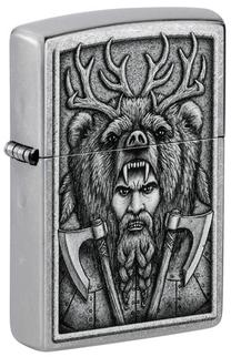 Зажигалка Zippo Barbarian 48731, серебристый цв.