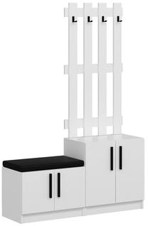 Prieškambario baldų komplektas Kalune Design Noah 7297, balta sp.