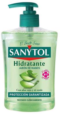 Muilas su glicerinu Sanytol Antibacterial Moisturising, alavijas, 500 ml