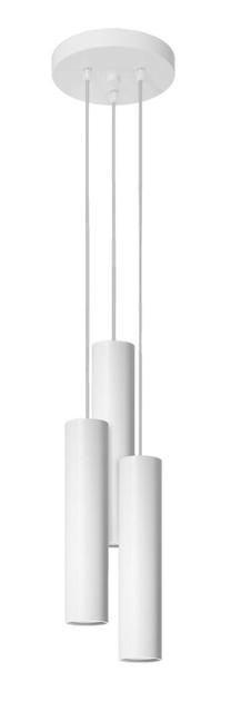 Valgusti rippuv Sollux Lagos 3P SL.1078, GU10, 3 x 40 W, valge v. / valge v.
