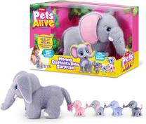 Rotaļu dzīvnieks, komplekts zilonis Zuru Pets Alive Mama Elephant & Baby Surprise, daudzkrāsaina