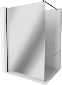 Dušo sienelė Mexen Kioto Walk-In, 110 cm x 200 cm, juoda sp./grūdintas