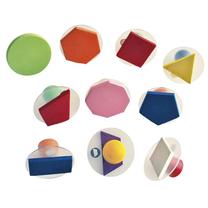 Antspaudų rinkinys, geometrinės figūros Eduplay Giant, įvairių spalvų