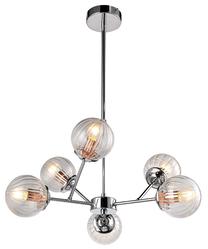 Valgusti rippuv Candellux Lighting Best, E14, 6 x 6 W, läbipaistev v. / hõbe v., 12 x 12 cm