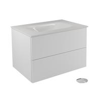 Vonios spintelė su praustuvu Besco Akya Classic, balta sp./chromo sp., 52.5 cm x 66 cm x 50.7 cm