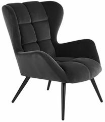 Krėslas Leisure Furniture Tyrion, juoda sp., 86 cm x 75 cm x 91 cm