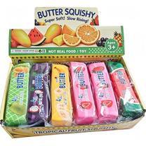 Sensorinis spaudomas žaislas Butter Squishy, 13 cm, (spalva/dizainas parenkami atsitiktine tvarka)