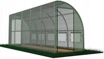 Kasvuhoone Wall Garden Greenhouse 234425, polüetüleen, 6 x 1.5 m, roheline v.