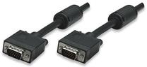 Vads Manhattan VGA to VGA VGA Male, VGA male, 15 m, melna krās.