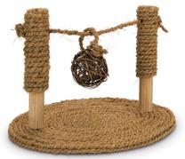 Grauzēju rotaļlieta Beeztees Coconut Rope Bridge, 24 cm x 19 cm x 16.5 cm, brūna krās.