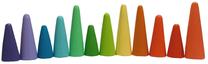 Развивающая игра Wood&Joy Pastel Colour Rectangular Trays, многоцветный, 12 шт.