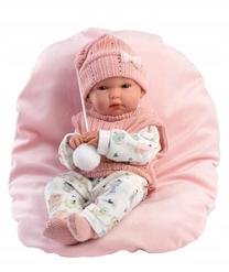 Кукла - новорожденная с аксессуарами Llorens 63504, 35 см, розовый цв.