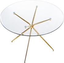 Stalas, aukso sp., 110 cm x 110 cm x 74 cm
