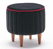 Pufas Hanah Home Lindy 825BLC1630, juoda sp., 40 cm x 40 cm x 40 cm