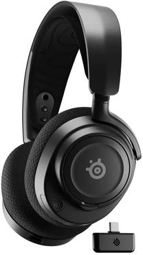 Bezvadu spēļu austiņas Steelseries Arctis Nova 7, melna krās.