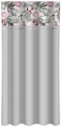 Nakts aizkari ZMK-053, balts krās./pelēka krās./rozā krās., 160 cm x 250 cm