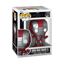 Žaislinė figūrėlė Funko POP! Marvel Iron Man, 9 cm, sidabro sp./raudona sp.