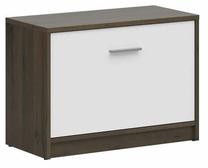 Batų dėžė Nepo Plus, ruda/balta, 34 cm x 70 cm x 50.5 cm