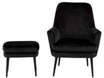 Tugitool Chisa 61983, must v./hall v., 73 cm x 84 cm x 95 cm