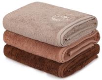 Vannas dvieļu komplekts Beverly Hills Polo Club Bath Towel Set 402, brūna krās./gaiši brūna krās./tumši brūna krās., 140 cm x 70 cm, 3 gab.