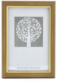 Nuotraukų rėmelis ECO 1301117, 30 cm x 21 cm, ruda sp./aukso sp.