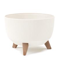 Gėlių vazonas Lamela Roma 960-74, plastikinis, Ø 40 cm, kreminė sp.