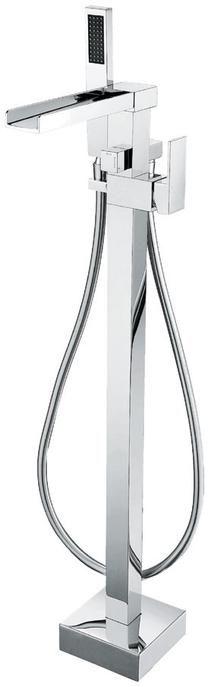 Напольный смеситель для ванной комнаты Mexen Algar Free-standing, хромовый цв.