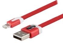 Telefono įkroviklis Savio, USB 2.0 Type A/Apple Lightning, raudona sp.