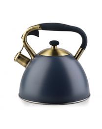 Arbatinukas su švilpuku Cookini By Mondex Vintage Gold HTXA3631-CX, 3 l, mėlyna sp./aukso sp.